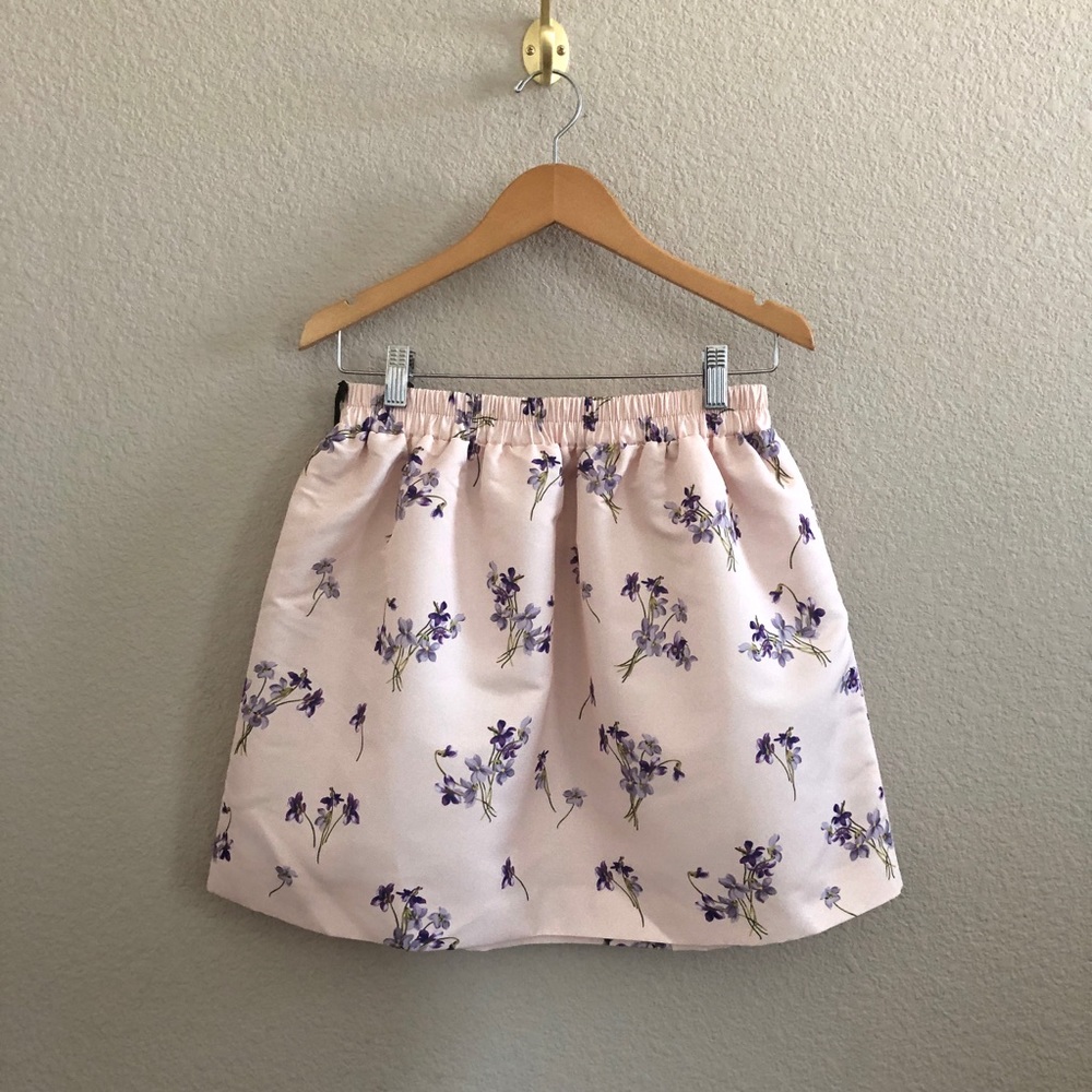 Red Valentino flared floral/print mini skirt - Picture 3 of 10